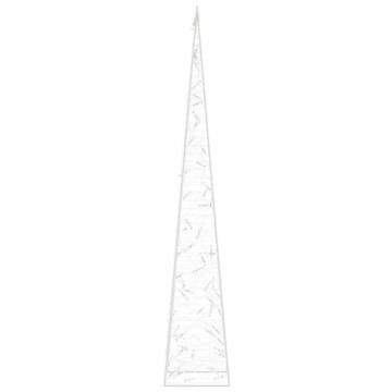 Acrylic Decorative LED Light Cone - Warm White 120 cm