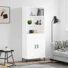 Highboard White 69.5x34x180 cm Engineered Wood Colour white Quantity in Package 1 Model 2 doors 