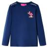 Kids' T-shirt with Long Sleeves Navy Blue 92 Colour navy blue Size 92 (1.5-2y) 