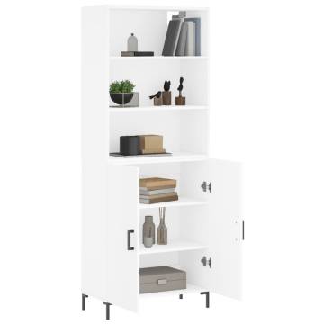 Stylish Highboard White 69.5x34x180 cm | HipoMarket