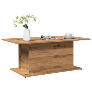 Artisan Oak Coffee Table 102x55.5 cm - Stylish & Durable