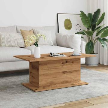 Artisan Oak Coffee Table 102x55.5 cm - Stylish & Durable