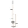 Light Grey Floor to Ceiling Cat Tree | 258.5-284.5 cm