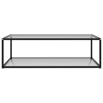 Stylish Transparent Coffee Table - 120x60 cm Tempered Glass