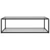 Stylish Transparent Coffee Table - 120x60 cm Tempered Glass