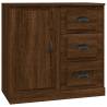 Elegant 3-Piece Brown Oak Sideboards - Durable & Stylish