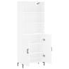 Stylish Highboard White 69.5x34x180 cm | HipoMarket