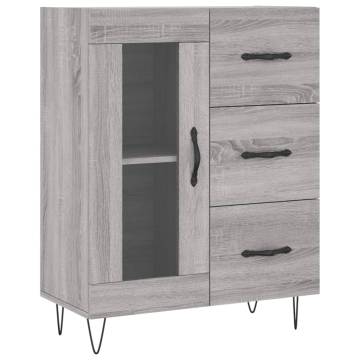 Highboard Grey Sonoma 69.5x34x180 cm - Elegant Storage Solution