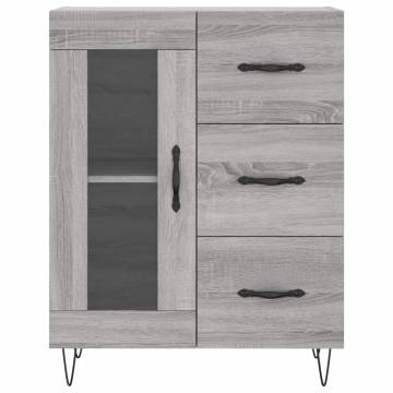 Highboard Grey Sonoma 69.5x34x180 cm - Elegant Storage Solution