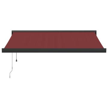 Automatic Retractable Awning Burgundy 300x250 cm | HipoMarket