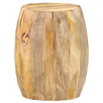 Drum Stool in Solid Mango Wood - Unique & Stylish Furniture