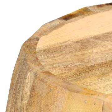 Drum Stool in Solid Mango Wood - Unique & Stylish Furniture