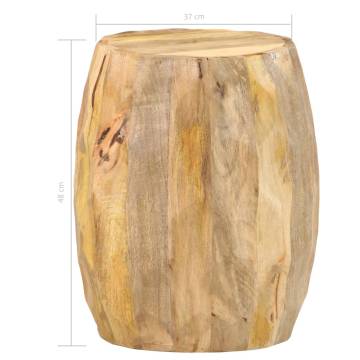 Drum Stool in Solid Mango Wood - Unique & Stylish Furniture