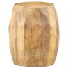 Drum Stool in Solid Mango Wood - Unique & Stylish Furniture