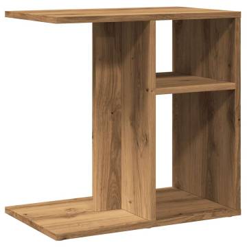 Stylish Artisan Oak Side Table - 50x30x50 cm