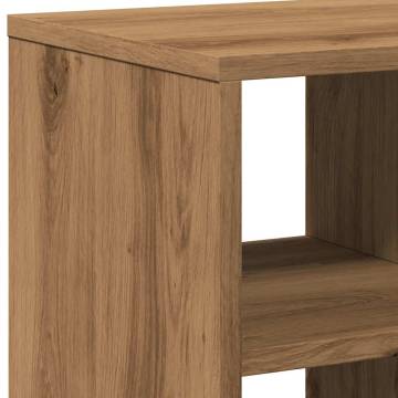 Stylish Artisan Oak Side Table - 50x30x50 cm