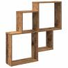 Wall Shelf Old Wood 80x15x78.5 cm - Durable & Stylish