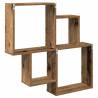 Wall Shelf Old Wood 80x15x78.5 cm - Durable & Stylish