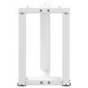 T-Shaped Coffee Table Legs - 2 pcs White Steel | HipoMarket