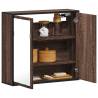  Bathroom Mirror Cabinet Brown Oak 65x20x60 cm Engineered Wood Colour brown oak Quantity in Package 1 