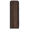 Brown Oak Bathroom Mirror Cabinet - 65x20x60 cm