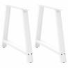  Coffee Table Legs A-Shaped 2 pcs White 100x(72-73) cm Steel Colour white Size 100 x (72-73) cm Quantity in Package 1 Number of 