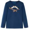 Kids' T-shirt with Long Sleeves Navy Blue 92 Colour navy blue Size 92 (1.5-2y) 