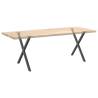 X-Shaped Dining Table Legs 2 pcs Anthracite Steel - 80x(72-73) cm