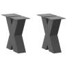  Coffee Table Legs X-Shaped 2 pcs Anthracite 40x(30-31) cm Steel Colour anthracite Size 40 x (30-31) cm (80 mm) Quantity in Package 2 Number of 1 