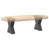 X-Shaped Coffee Table Legs - Anthracite Steel (2 pcs) | HipoMarket