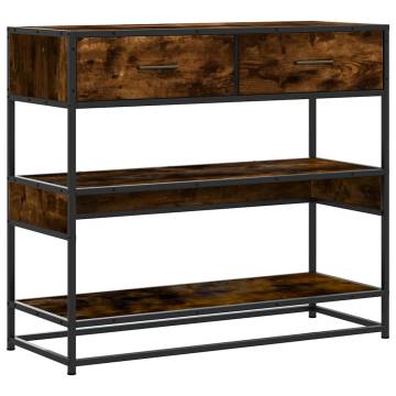 Console Table Smoked Oak 90x35x80 cm - Stylish & Durable