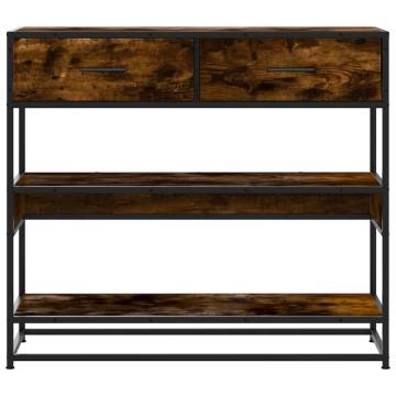 Console Table Smoked Oak 90x35x80 cm - Stylish & Durable