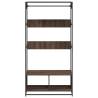 Stylish Brown Oak Wardrobe - 90x50x180 cm Engineered Wood