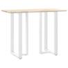 T-Shaped Bar Table Legs - 2 pcs White 60x35 CM - Durable Steel