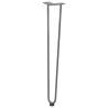 Hairpin Table Legs 4 pcs Natural Steel - 72 cm Solid Steel