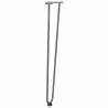 Hairpin Table Legs 4 pcs Natural Steel - 72 cm Solid Steel