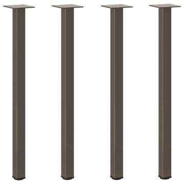 Durable Coffee Table Legs - Natural Steel (72-74 cm) | HipoMarket