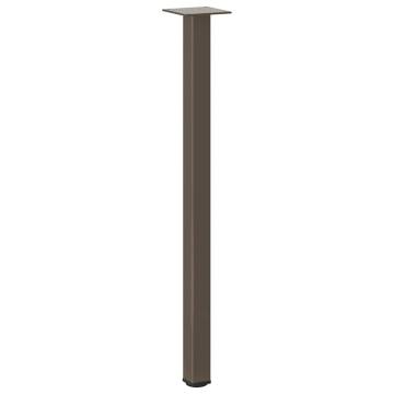 Durable Coffee Table Legs - Natural Steel (72-74 cm) | HipoMarket