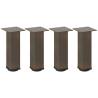 Coffee Table Legs - Natural Steel 42-44 cm | 4 pcs Set