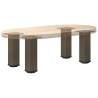 Coffee Table Legs - Natural Steel 42-44 cm | 4 pcs Set