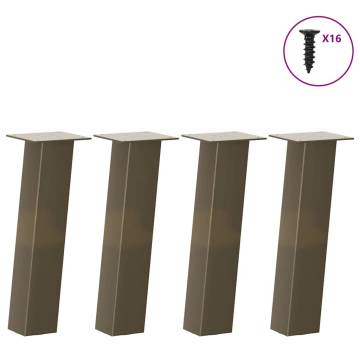 Coffee Table Legs 4 pcs Natural Steel - Stylish & Durable