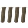 Coffee Table Legs 4 pcs Natural Steel - Stylish & Durable