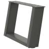 U-Shaped Coffee Table Legs - Anthracite Steel | HipoMarket