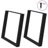 Dining Table Legs U-Shaped 2 pcs Black 100x(72-73) cm Steel Colour black Size 100 x (72-73) cm Quantity in Package 1 Number of 