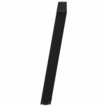 U-Shaped Dining Table Legs - Black Steel - 100x(72-73) cm