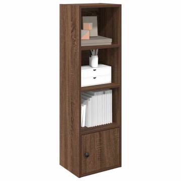 Stylish Brown Oak Bookcase - 31x24x102 cm Engineered Wood