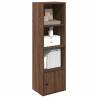 Stylish Brown Oak Bookcase - 31x24x102 cm Engineered Wood