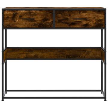 Console Table Smoked Oak 90x35x80 cm - Stylish & Durable