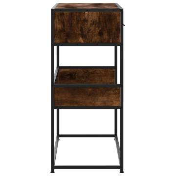 Console Table Smoked Oak 90x35x80 cm - Stylish & Durable