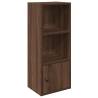 Stylish Brown Oak Bookcase | 31x24x77 cm Engineered Wood